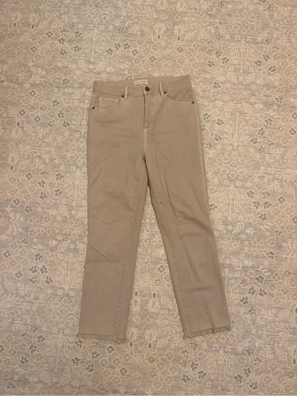 LOFT high rise straight jeans